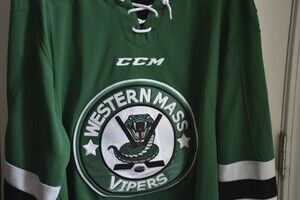 Western Massachusetts Vipers Loughman CCM Hockey Jersey Sz M 421